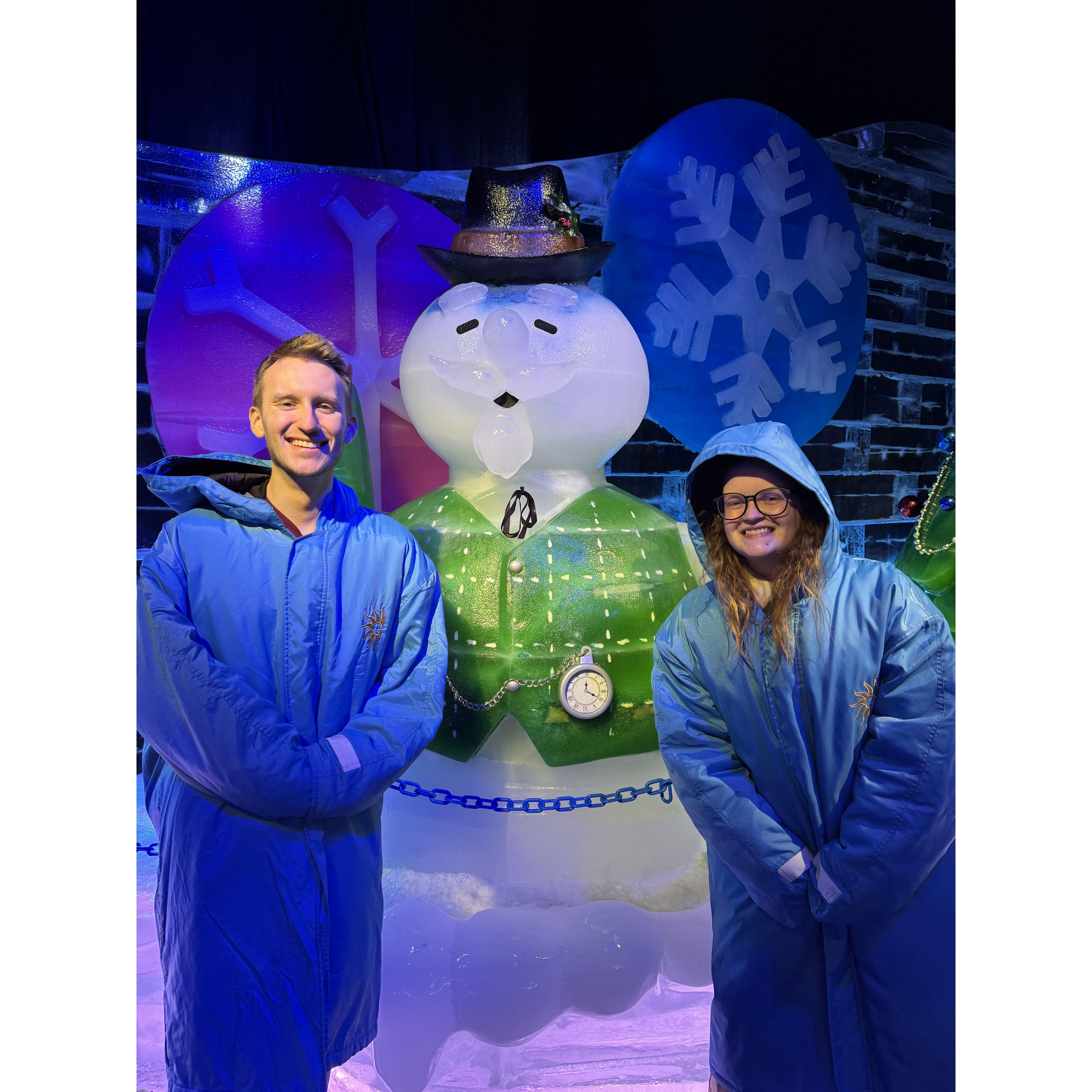 Our annual tradition of going to see ICE! at the Gaylord Texan Resort!