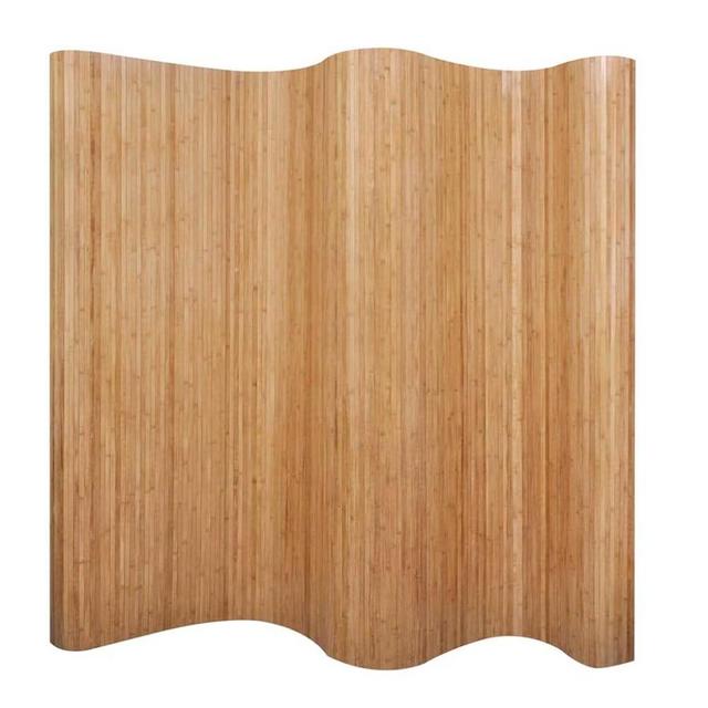 vidaXL Room Divider - 98.4"x65" Natural Bamboo Privacy Screen - Versatile Configurations, Easy Storage, Ideal for Home Decor and Bedroom Dressing Area