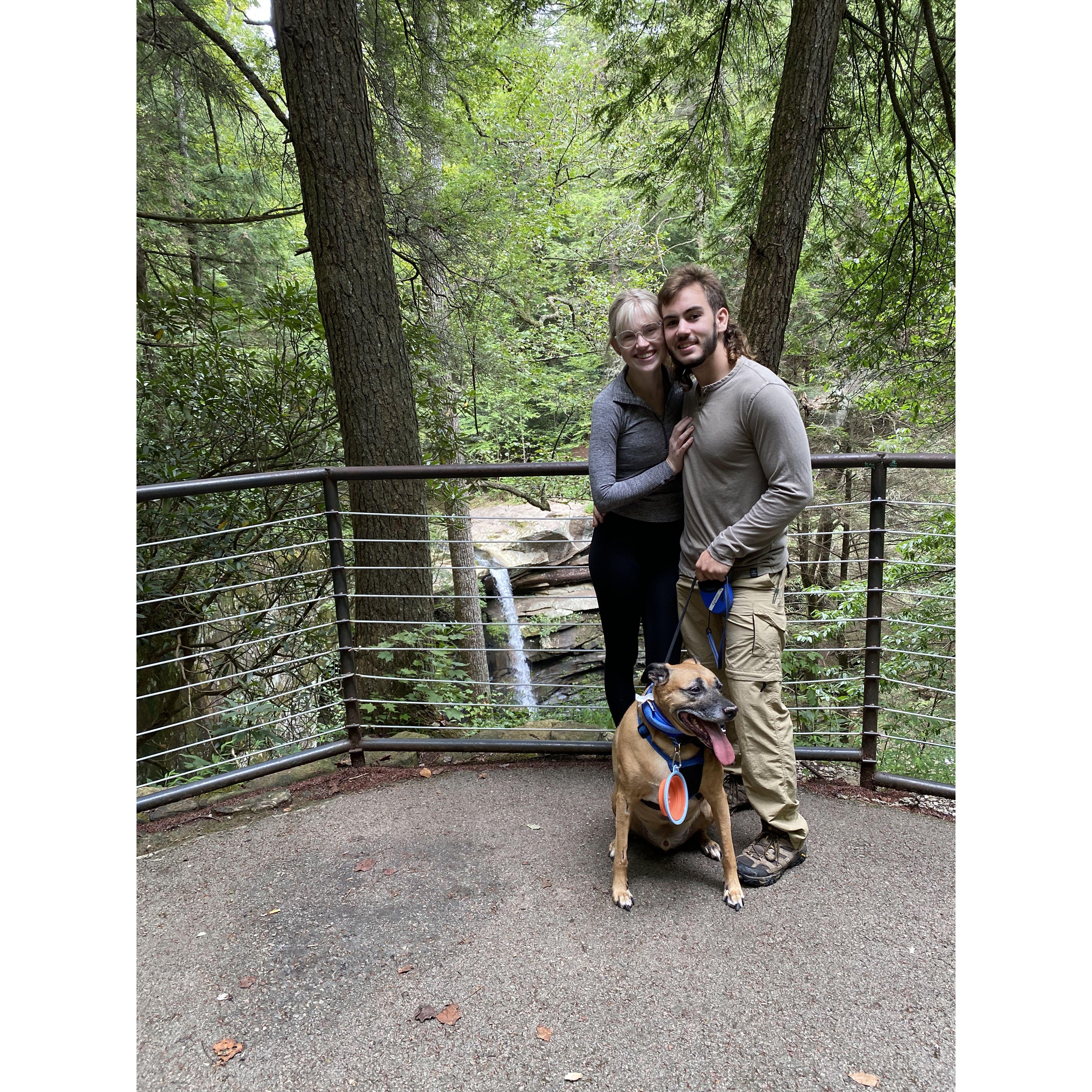 Hiking at red river gorge