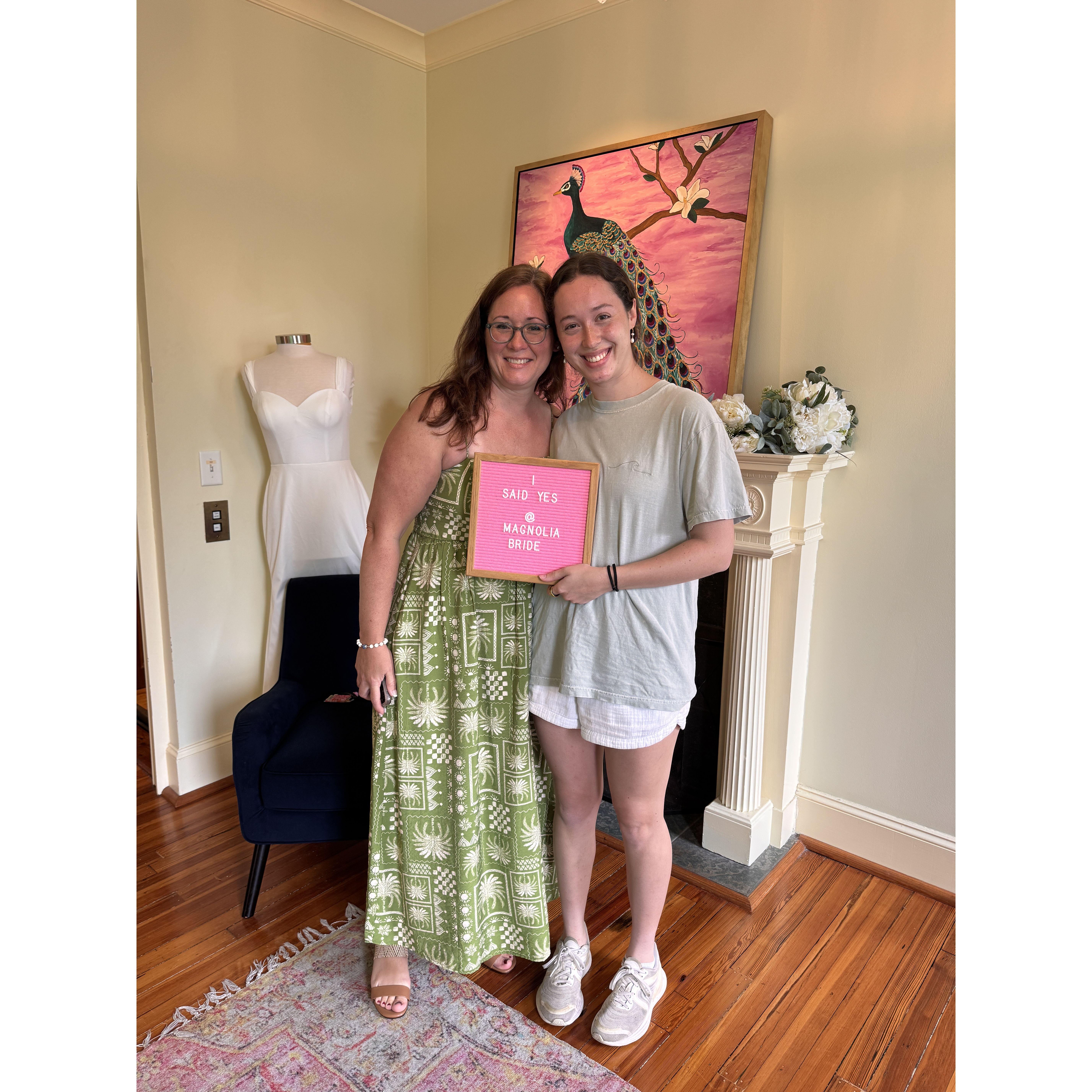 charlotte says yes to the dress!