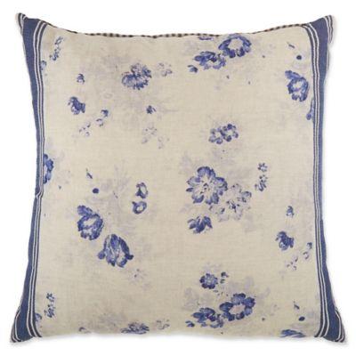 Bee & Willow™ Home Vintage Floral Square Throw Pillow in Blue