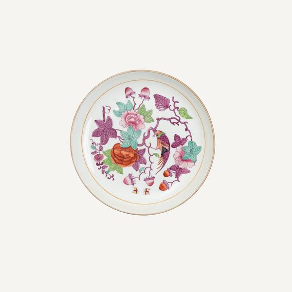 ANTIQUE POLYCHROME NEW HALL PLATE