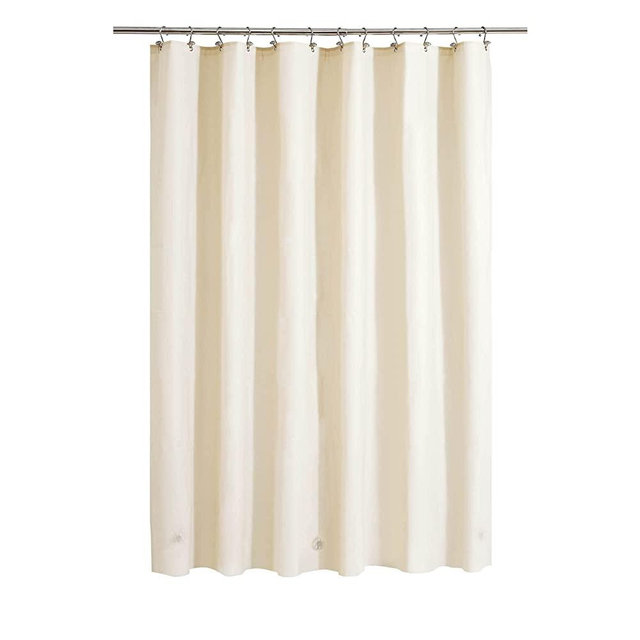 Barossa Design Beige Shower Curtain Liner - Premium PEVA Shower Liner for Bathroom, BPA & PVC Free, No Chemical Smell, Lightweight Shower Curtain with 3 Magnets, Metal Grommets - Beige, 71X72
