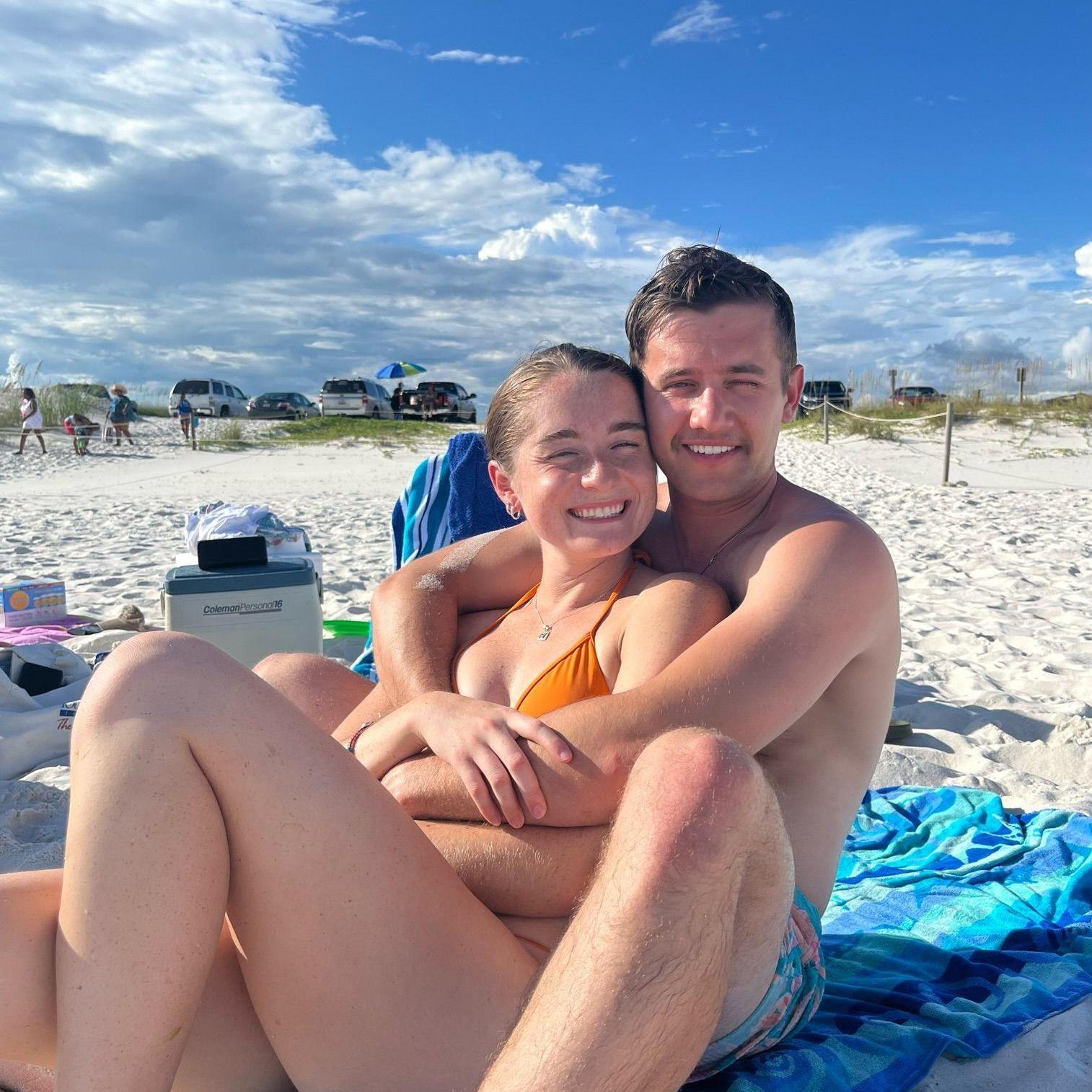 Beach day together in Pensacola