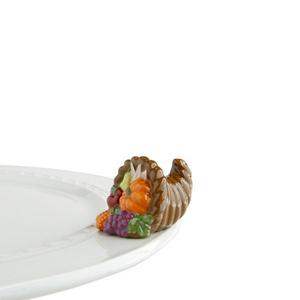 nf nora fleming Nora Fleming Cornucopia Mini - Autumn's Bounty - Hand-Painted Ceramic Charm - A162