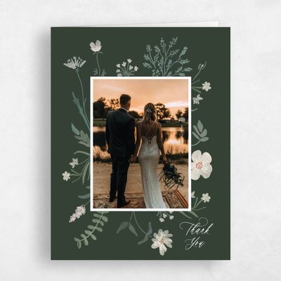 Deep Forest, Green Wedding Thank You - Valentina Photo