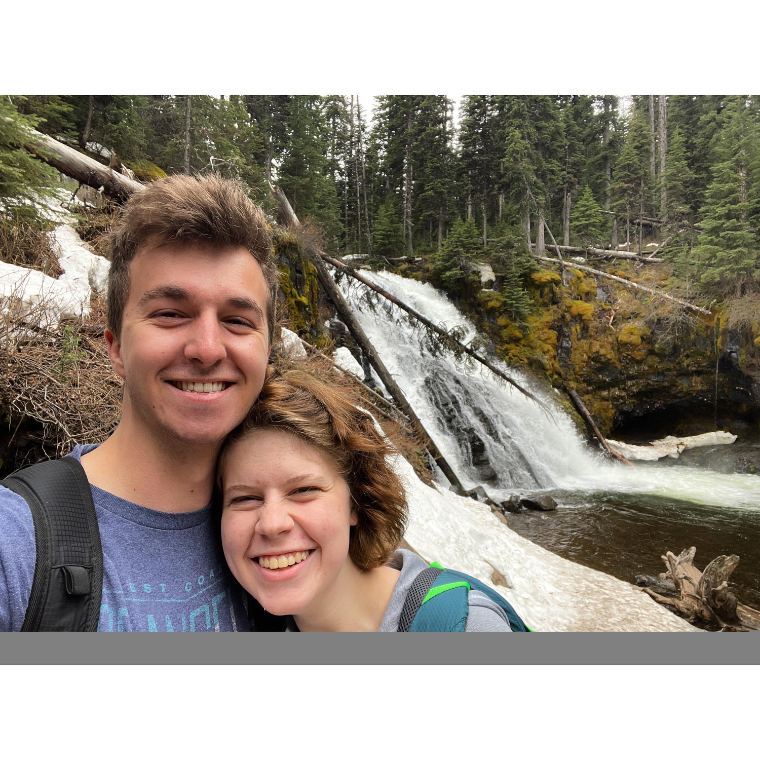 Our first hike, Grotto Falls