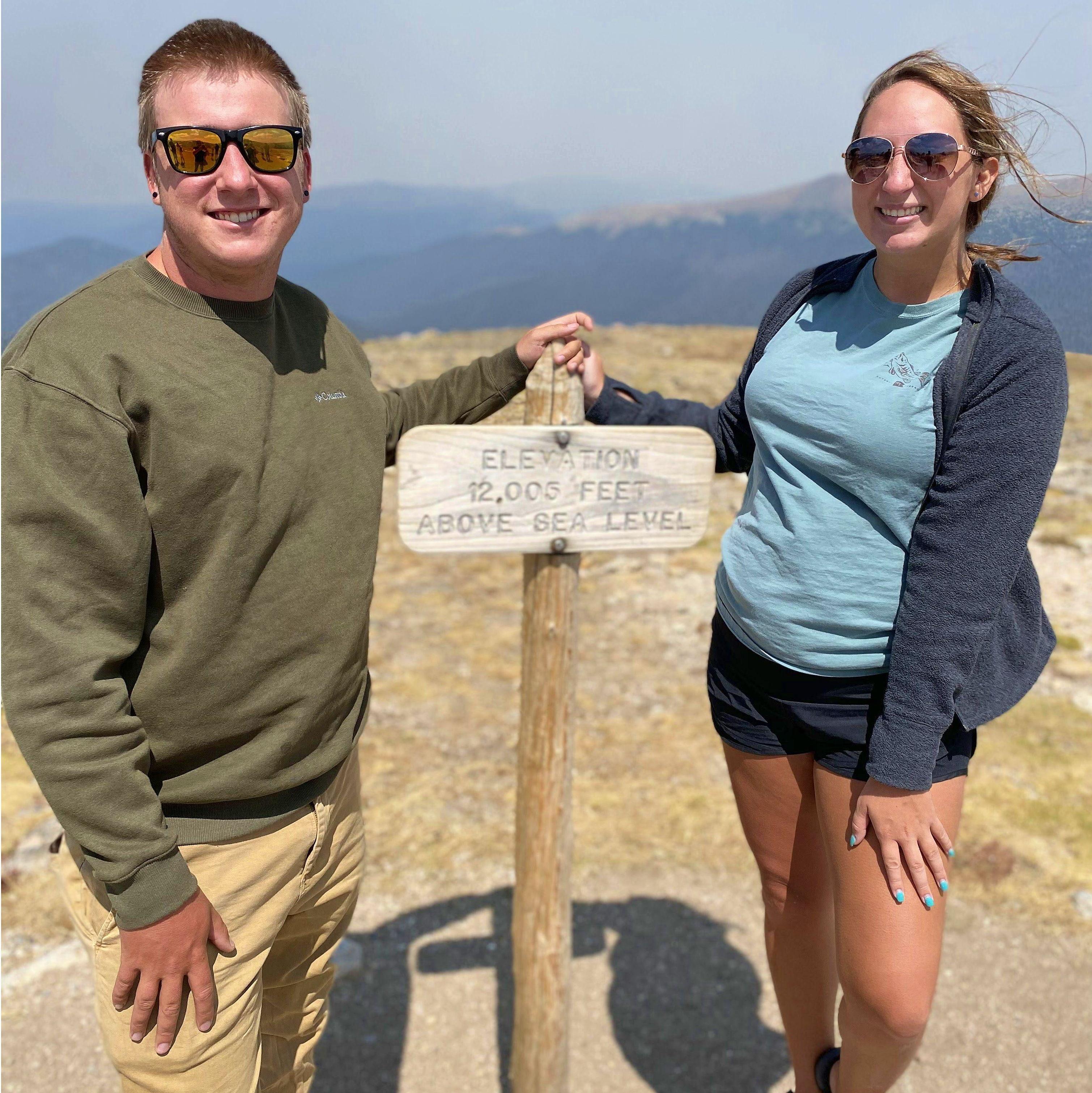 We ended our first vacation together by hiking around Rocky Mountain National Park in Estes Park, Colorado on August 21, 2020.