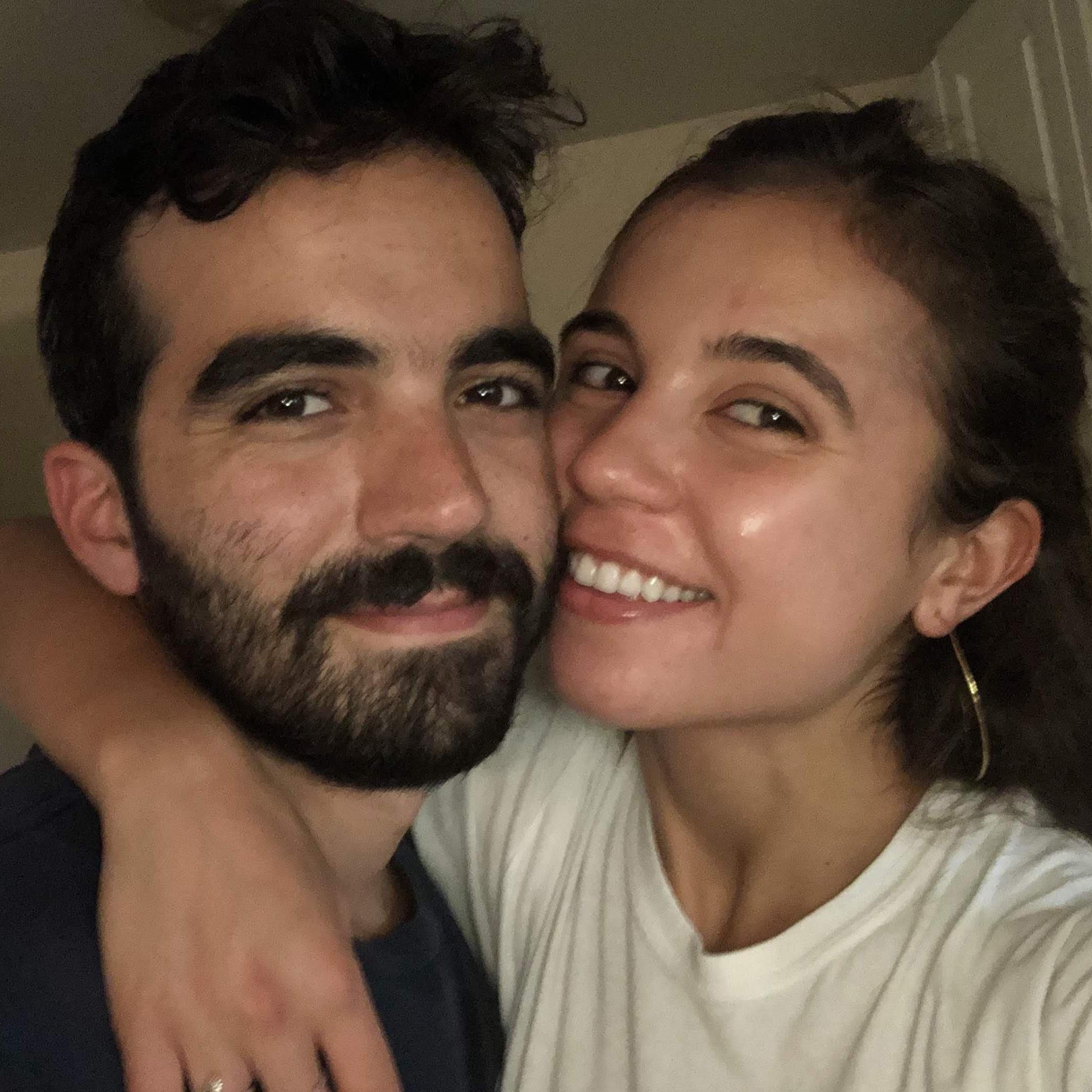 First apartment together in Boston.