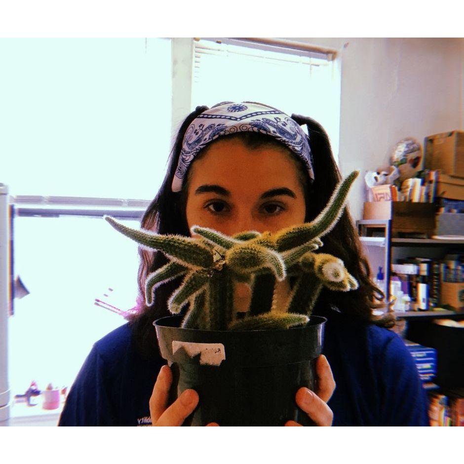 Norma with her cactus