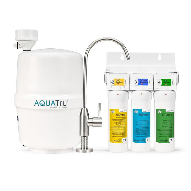 AquaTru Under Sink Reverse Osmosis Water Filter System | Certified to Remove Lead, Chlorine, Fluoride, PFOA, PFOS and More for Pure Great-Tasting Water (AquaTru Under Sink)