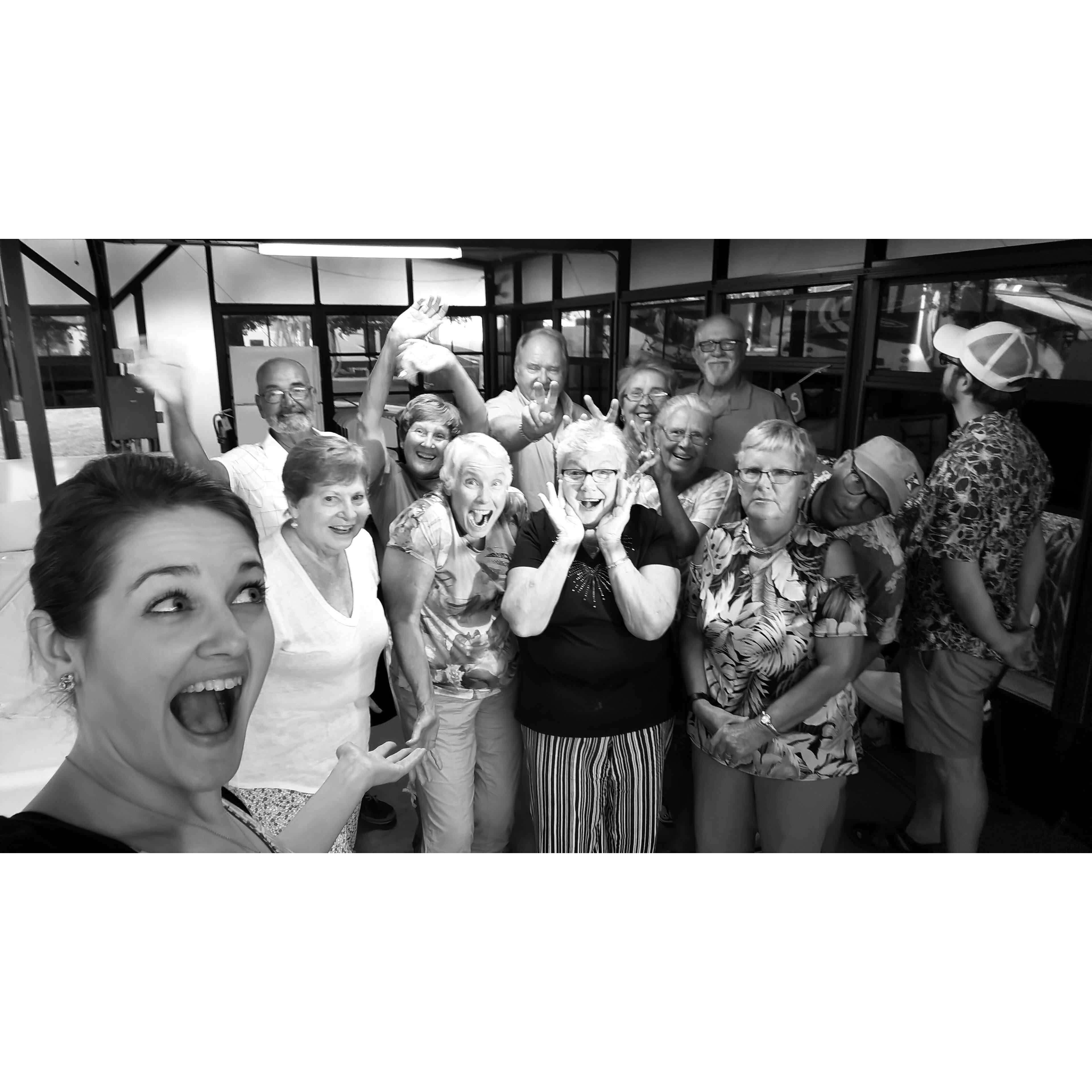 April 2019 - Port Charolette, Florida - Beach Bridal Shower by the best snow birds around!
