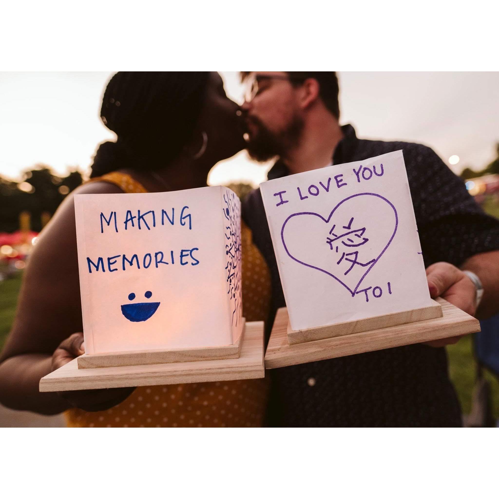 Date night at the Water Lantern festival - July 2019