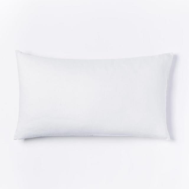 Belgian Flax Linen King Sham, White