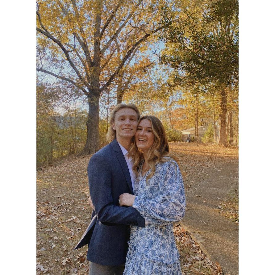 Silas spent Thanksgiving with my family that fall in 2022 and we finally went on our first date!