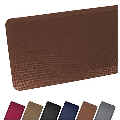 Anti Fatigue Comfort Floor Mat By Sky Mats -Commercial Grade Quality Perfect for Standup Desks, Kitchens, and Garages - Relieves Foot, Knee, and Back Pain (20x32x3/4-Inch, Chocolate Brown)