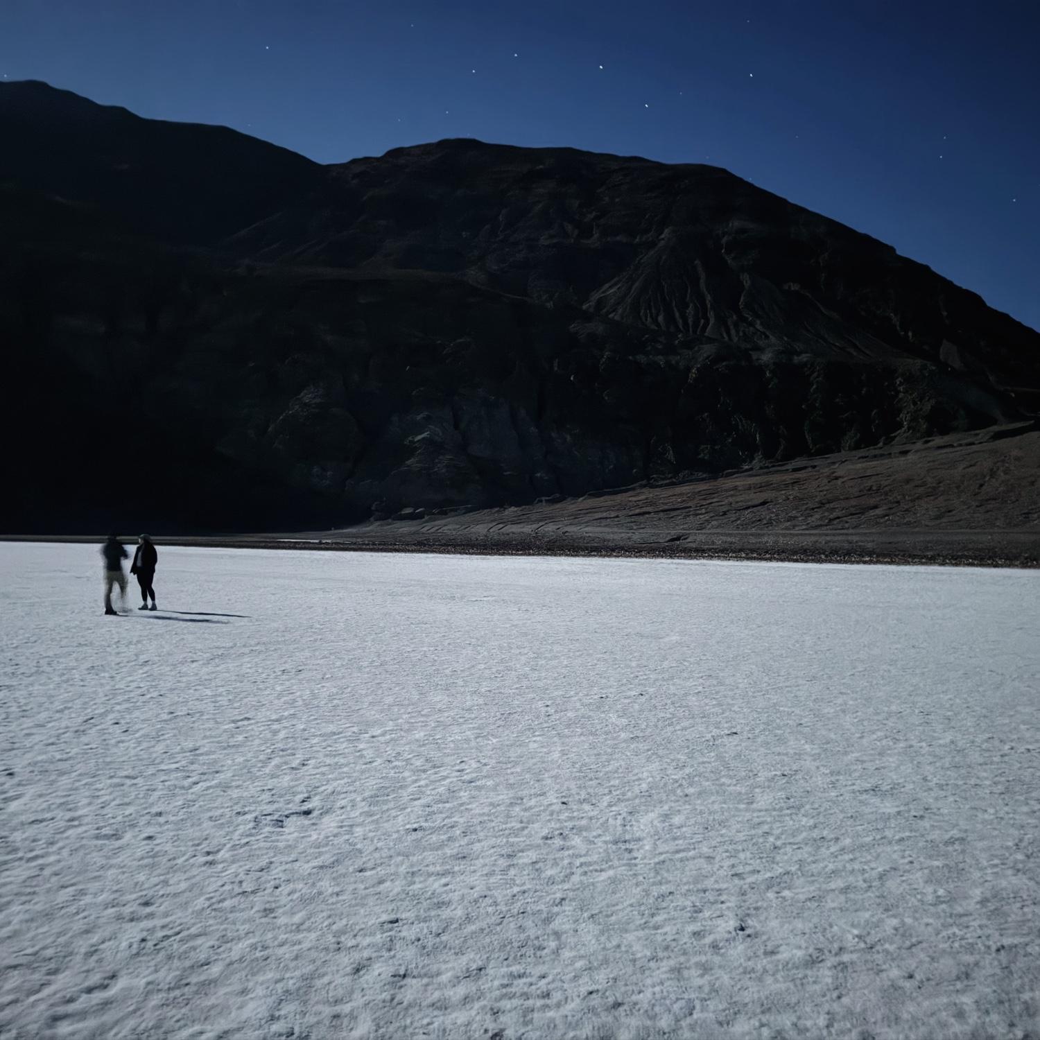 Under the moon light in Death Valley National Park, California 
January 2025