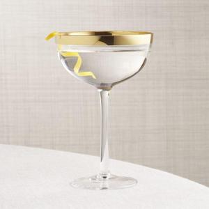 Pryce Gold Coupe Glass
