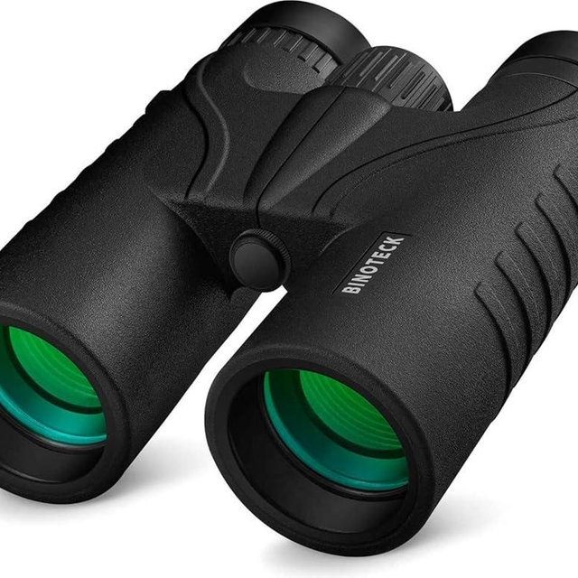 Binoteck 10x42 Binoculars for Adults - Professional HD Roof BAK4 Prism Lens Binoculars for Bird Watching, Hunting, Travel, Sports, Cruise, Concert, with Carrying Bag