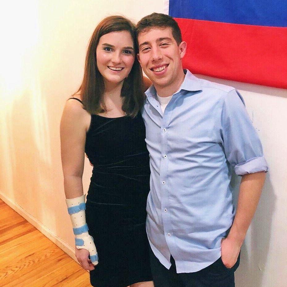 The night Zac straightened Kat's hair after she had hand surgery...NYE 2018 into 2019!