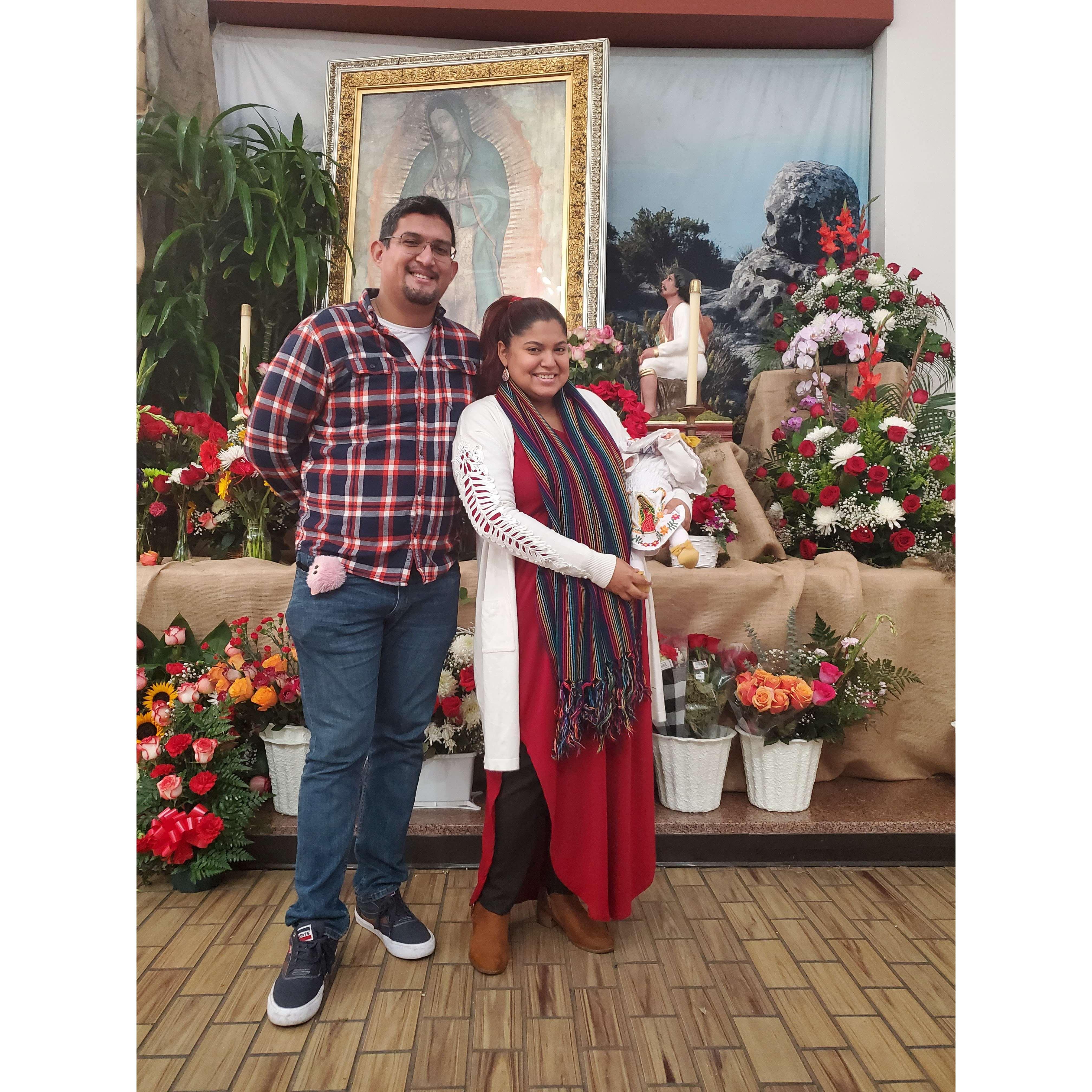 Catalina's first Virgen de Guadalupe Feast