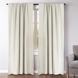 Washed Linen Drape Panel, Set of 2