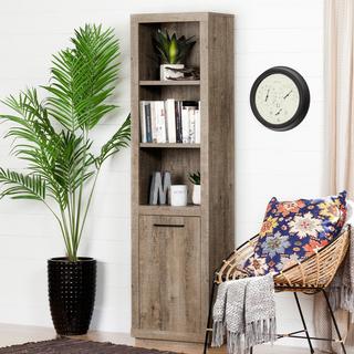 Kanji 3-Shelf Bookcase with Door