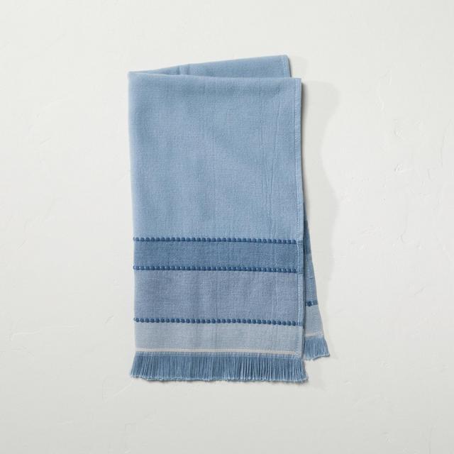 Fouta Striped Hand Towel Faded Blue - Hearth & Hand™ with Magnolia