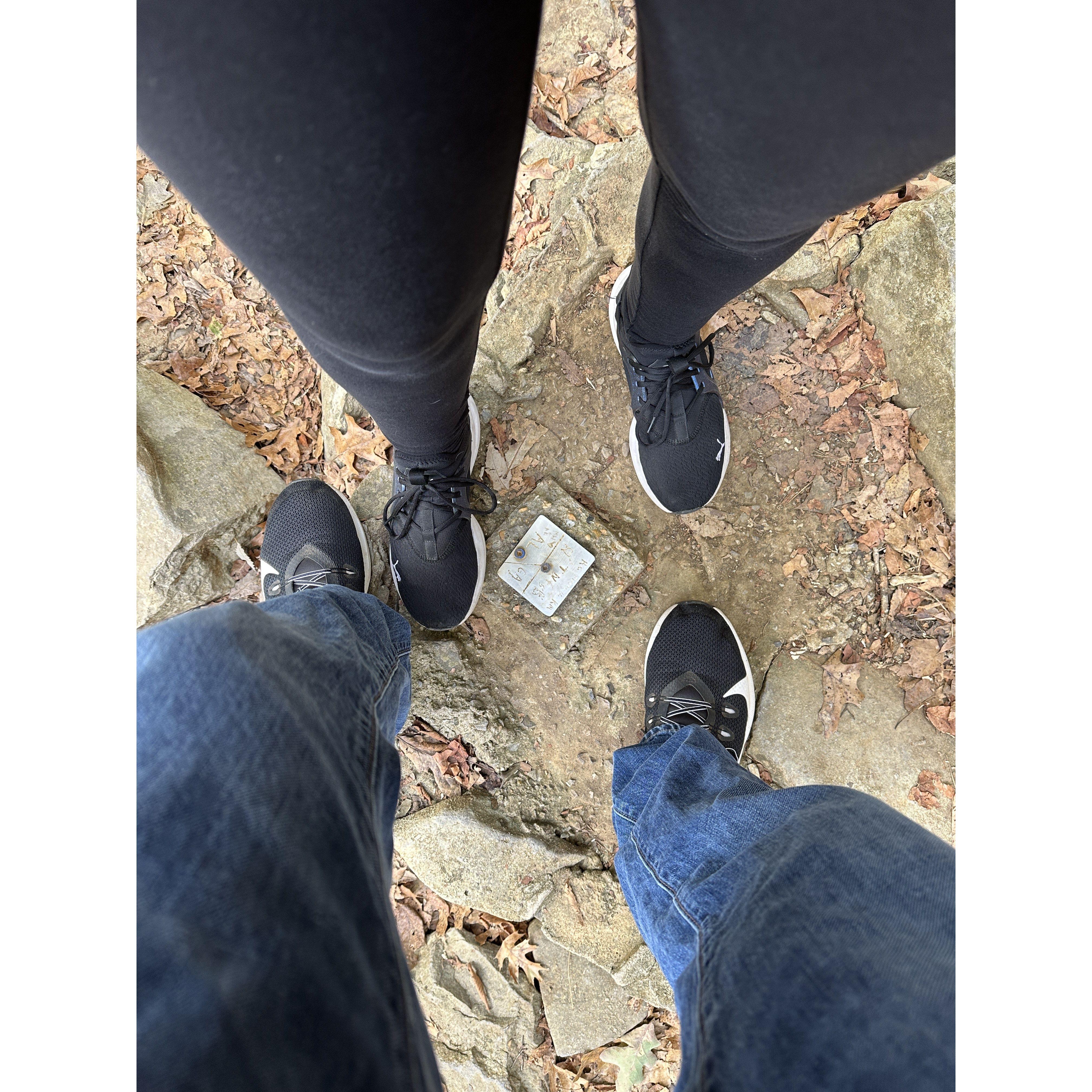 Tennessee/Alabama/Georgia Stateline Marker