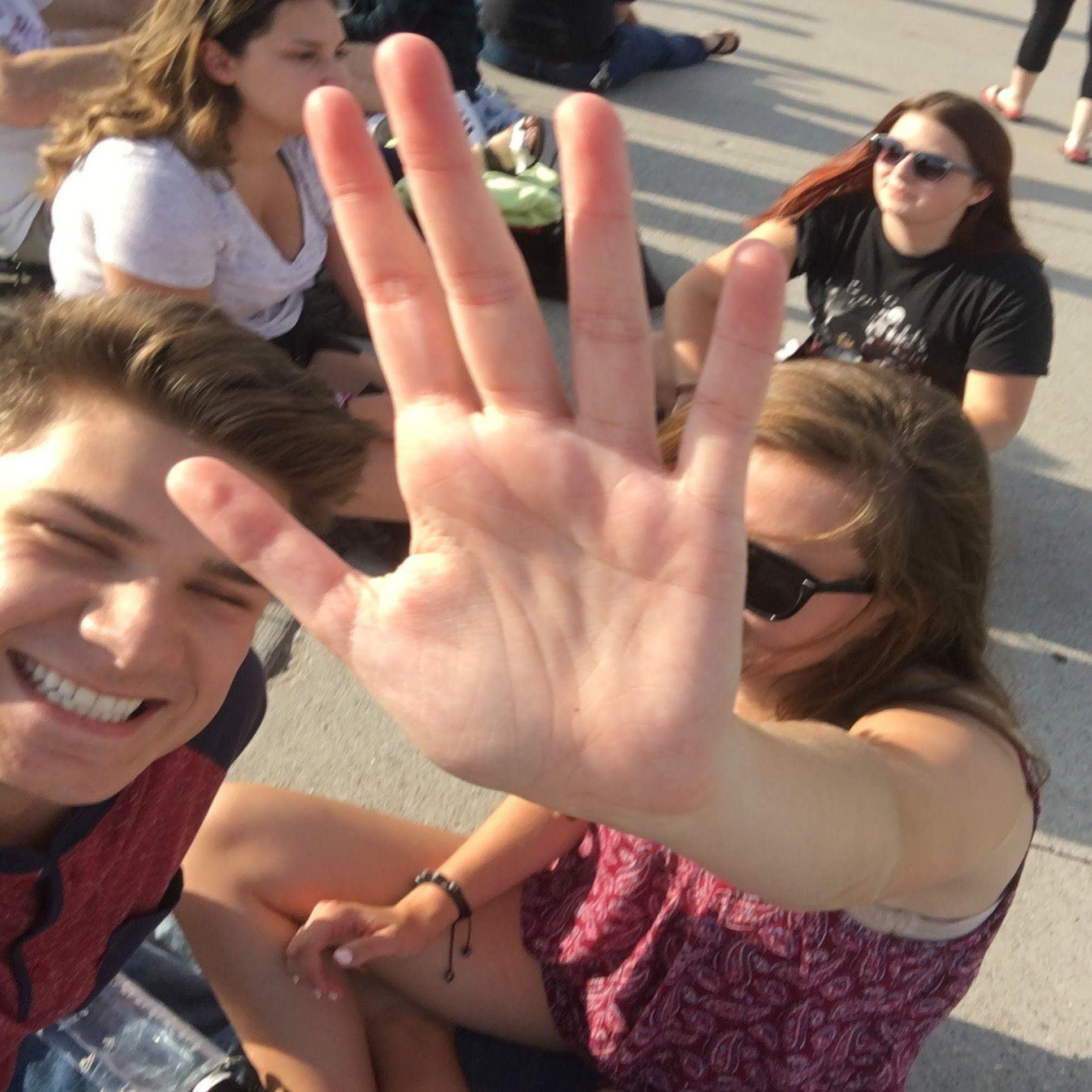 Our first official date in the summer of 2017. Beauty and the Beast live at the Bluestem Ampitheatre in Fargo ND. Mark was into capturing the moment. Claire? Not so much.