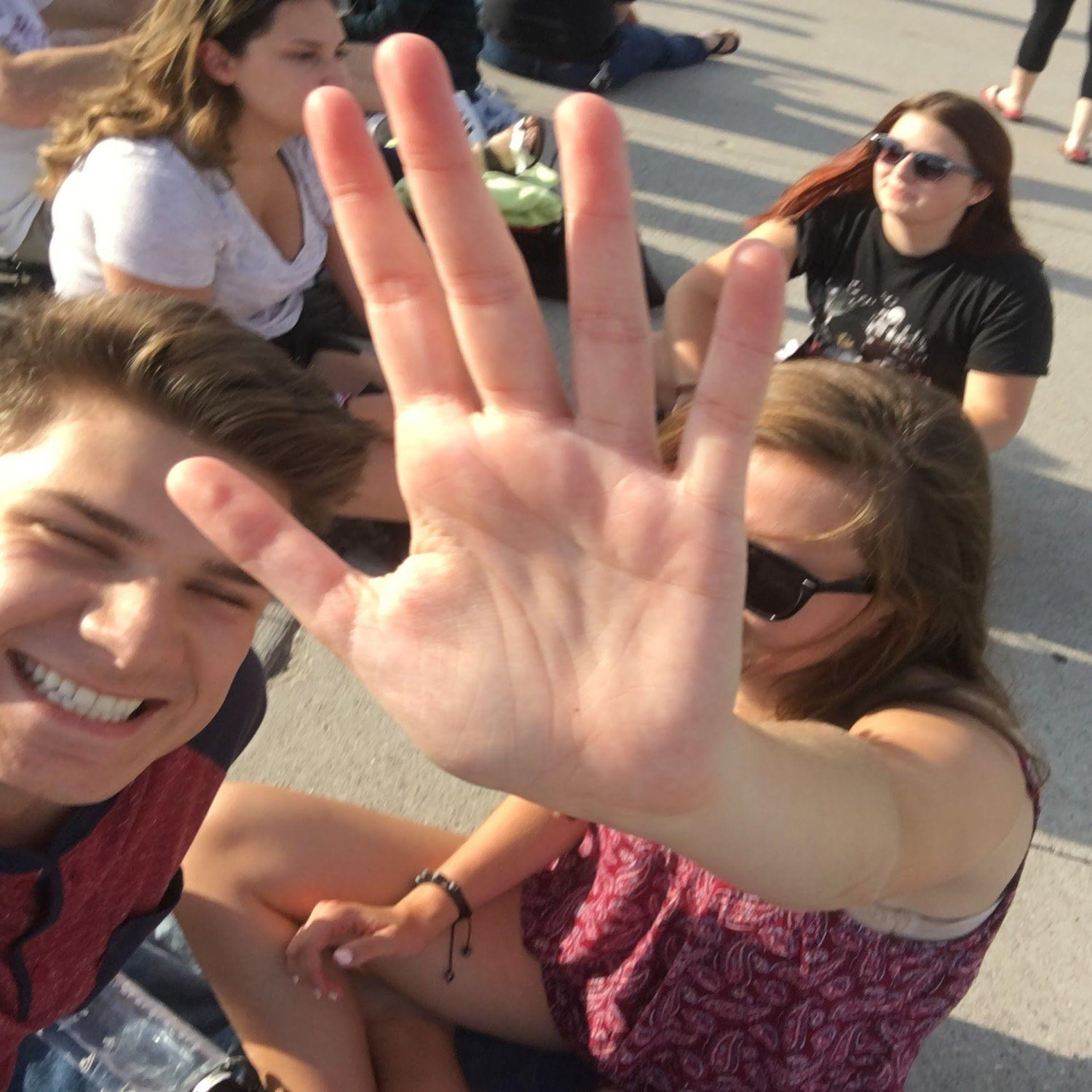 Our first official date in the summer of 2017. Beauty and the Beast live at the Bluestem Ampitheatre in Fargo ND. Mark was into capturing the moment. Claire? Not so much.