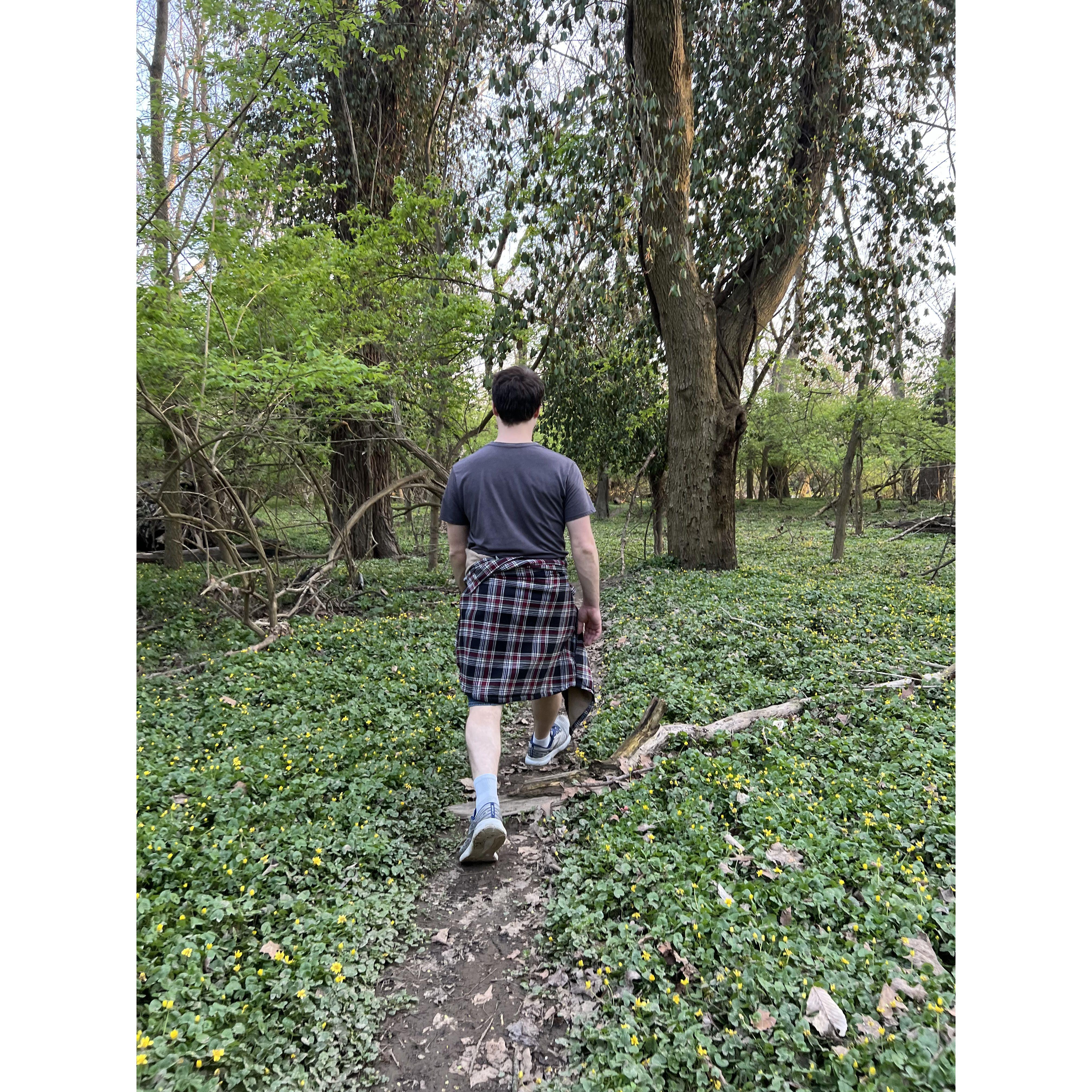 Walking in the Park of Roses