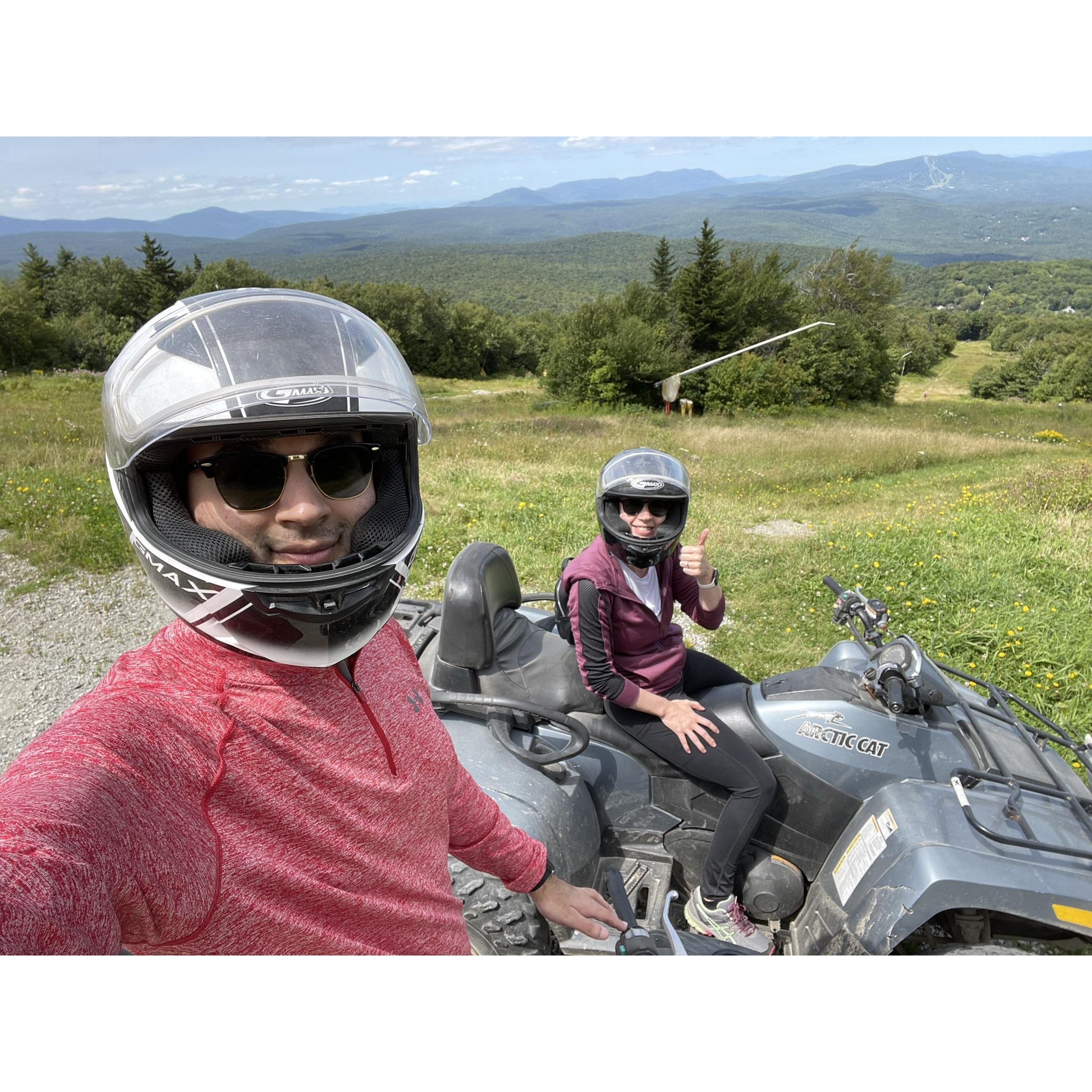 ATV ride through the Vermont mountains, 2021