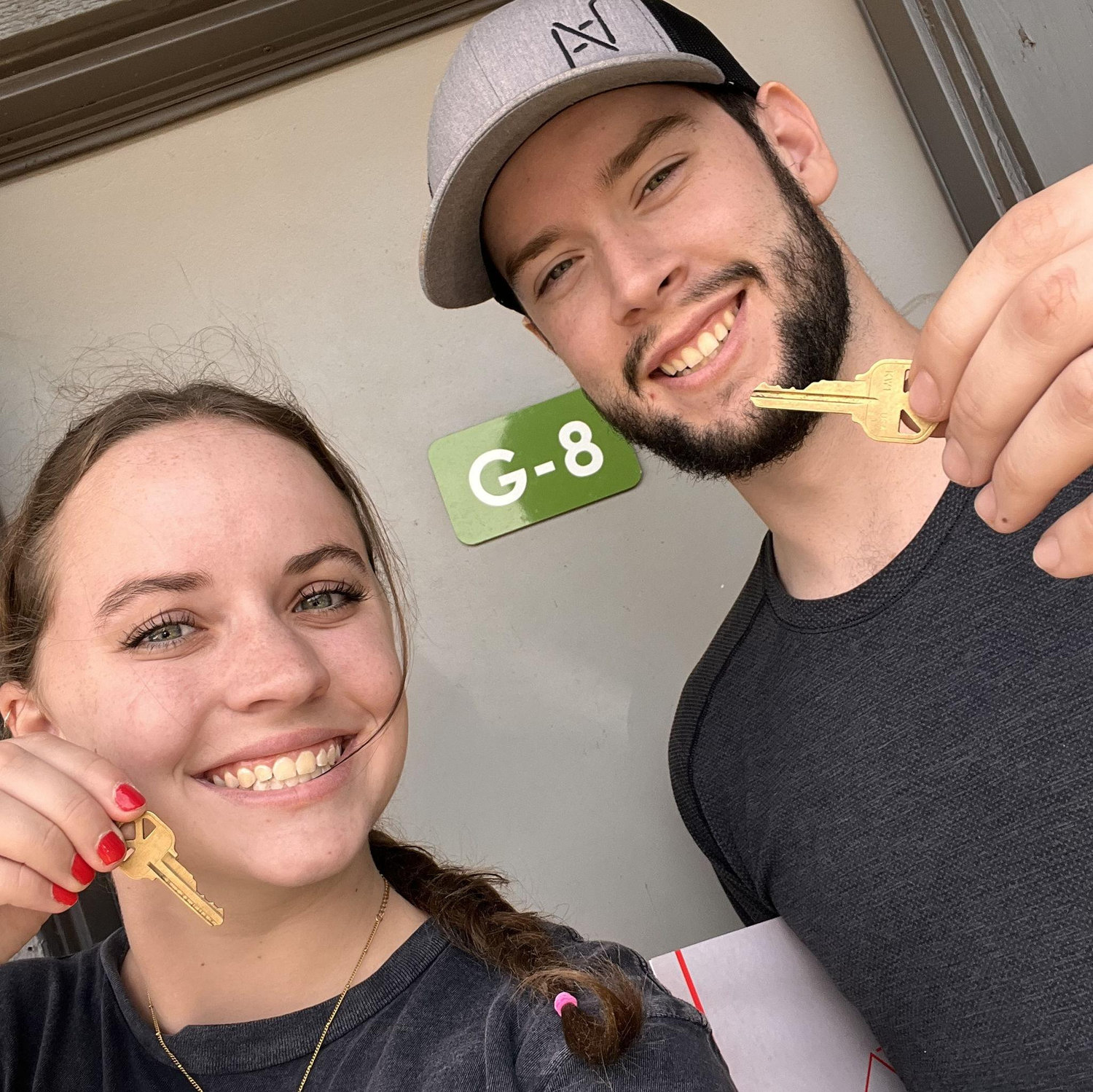 Keys to our first apartment!