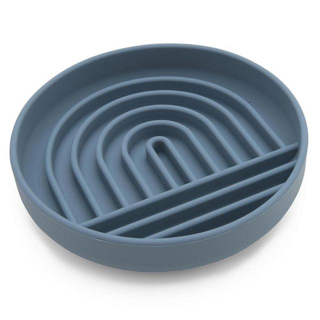 Should We Go? - The Slowdown Bowl - Silicone Slow Feeder for Dogs & Puppies, Slow Eating, Modern Lick Mat Design, Reduces Gulping, Dishwasher Fit, for All Breed, Mealtime Challenge, Medium-Ocean