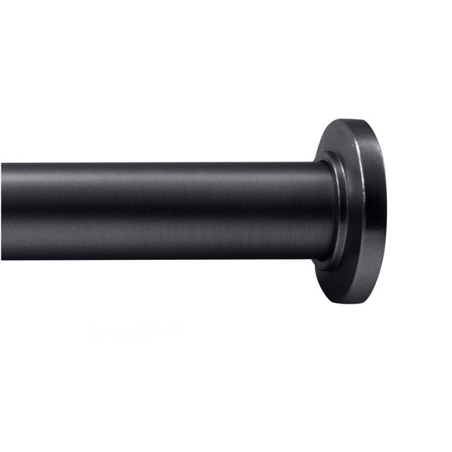 Moda at Home 41"-76" Draper Tension Shower Curtain Rod Black