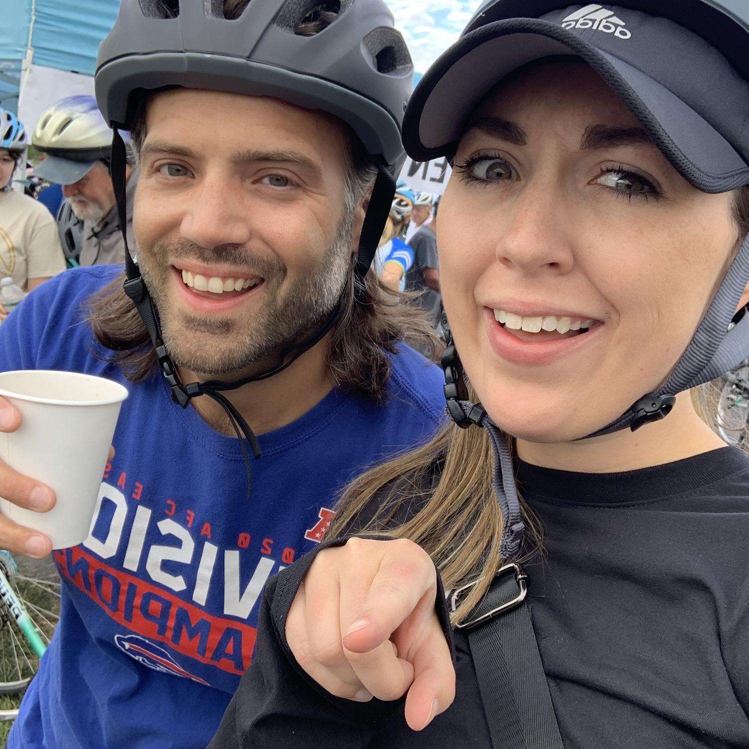 Biking on the Skyway for the Skyride!