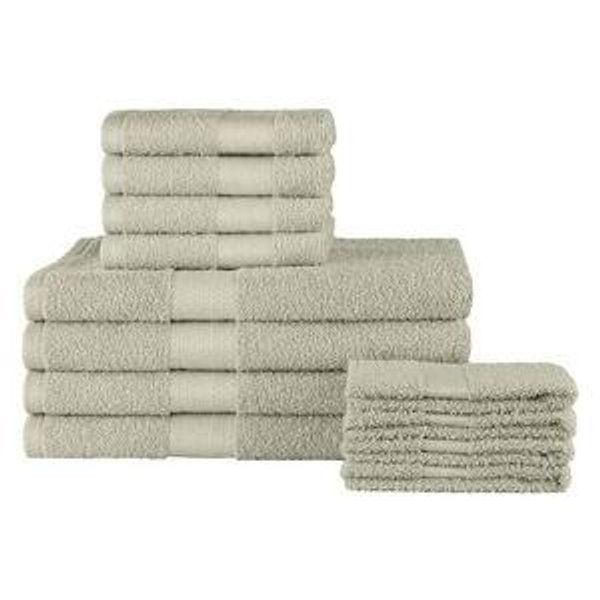 The Big One® 12-piece Bath Towel Set - Almond
