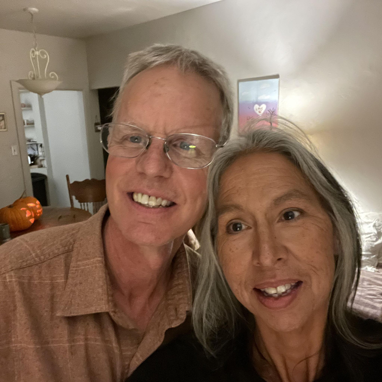 Our very first selfie October 30th 2024