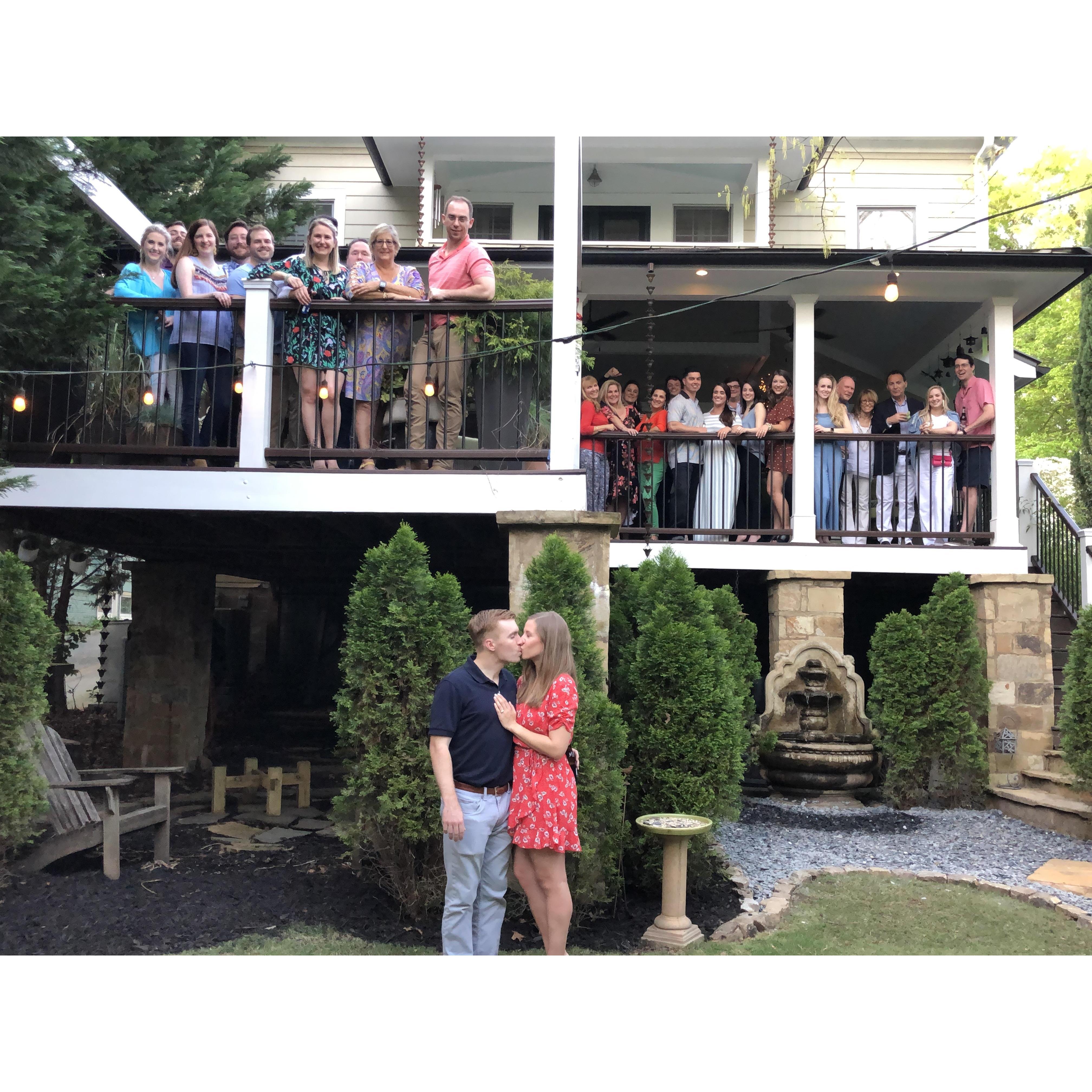 Our engagement shower that Miles planned to surprise Kristina.
