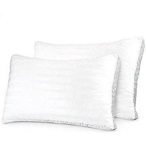 Restorology Genius Pillow (2-Pack) - Hotel Quality Plush Cooling Gel Fiber Filled Pillow: KING