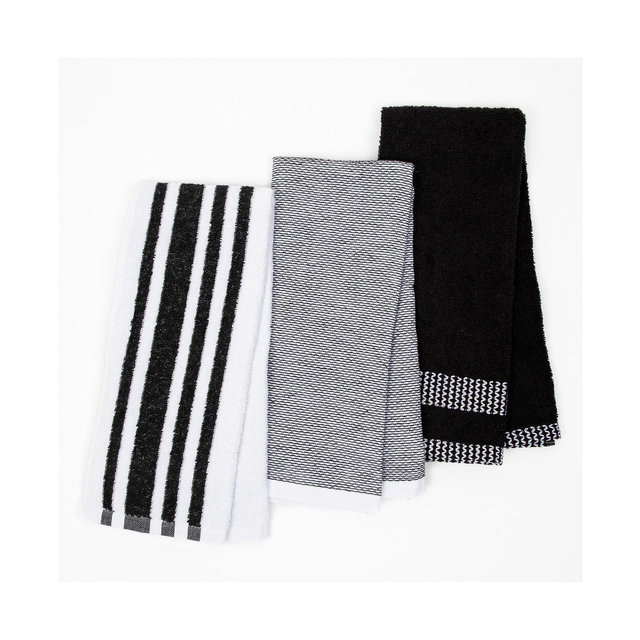 Sloppy Chef Premium Weave Yarn Dyed Kitchen Towels (Pack of 6), 100% Cotton, 16 x 26 in