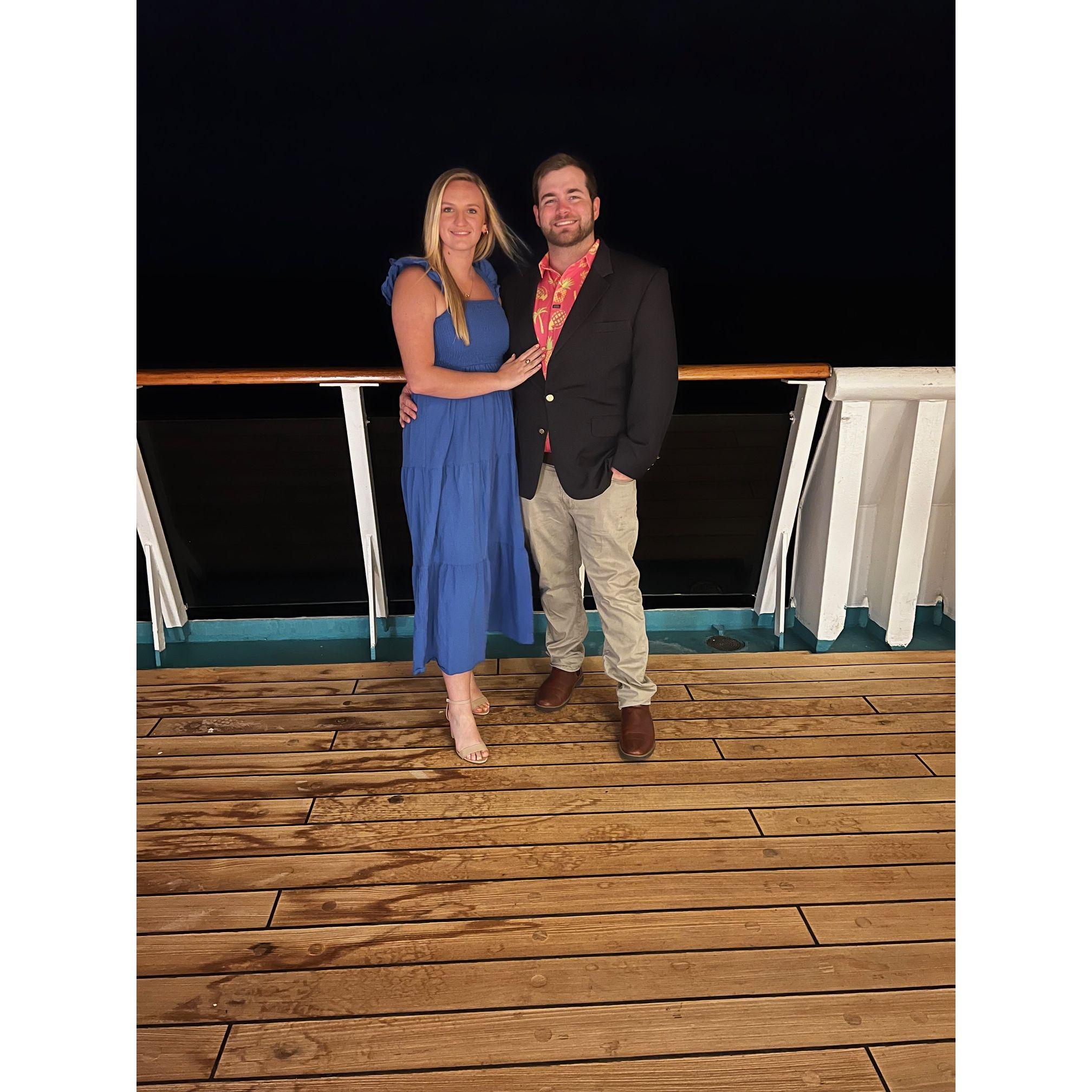 First time in international waters together!