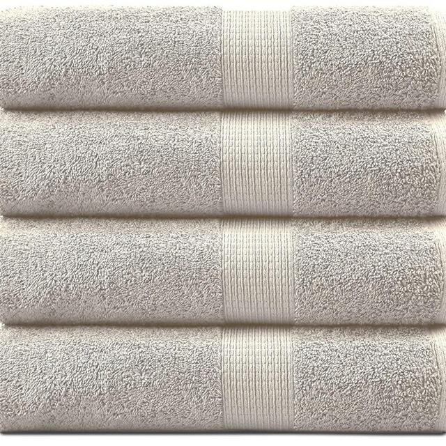 Bath Sheets Bathroom Towel Set- 4 Pack 100% Cotton Extra Large Bath Towels, Oversized Bath Towels, Luxury Bath Towels Large Bathroom Set, Shower Towels Bath Towel Sets for Bathroom, 35x66 - Platinum