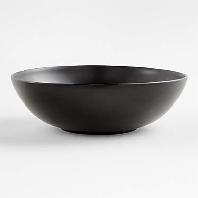 Craft Matte Black Stoneware Cereal Bowls, Set of 8