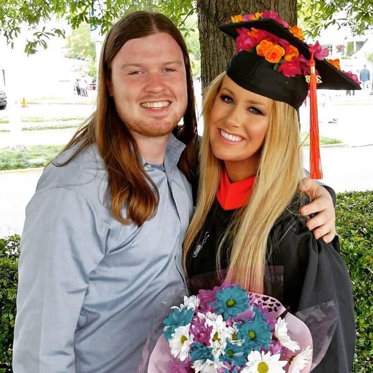 When Joanna graduated with her Master's.