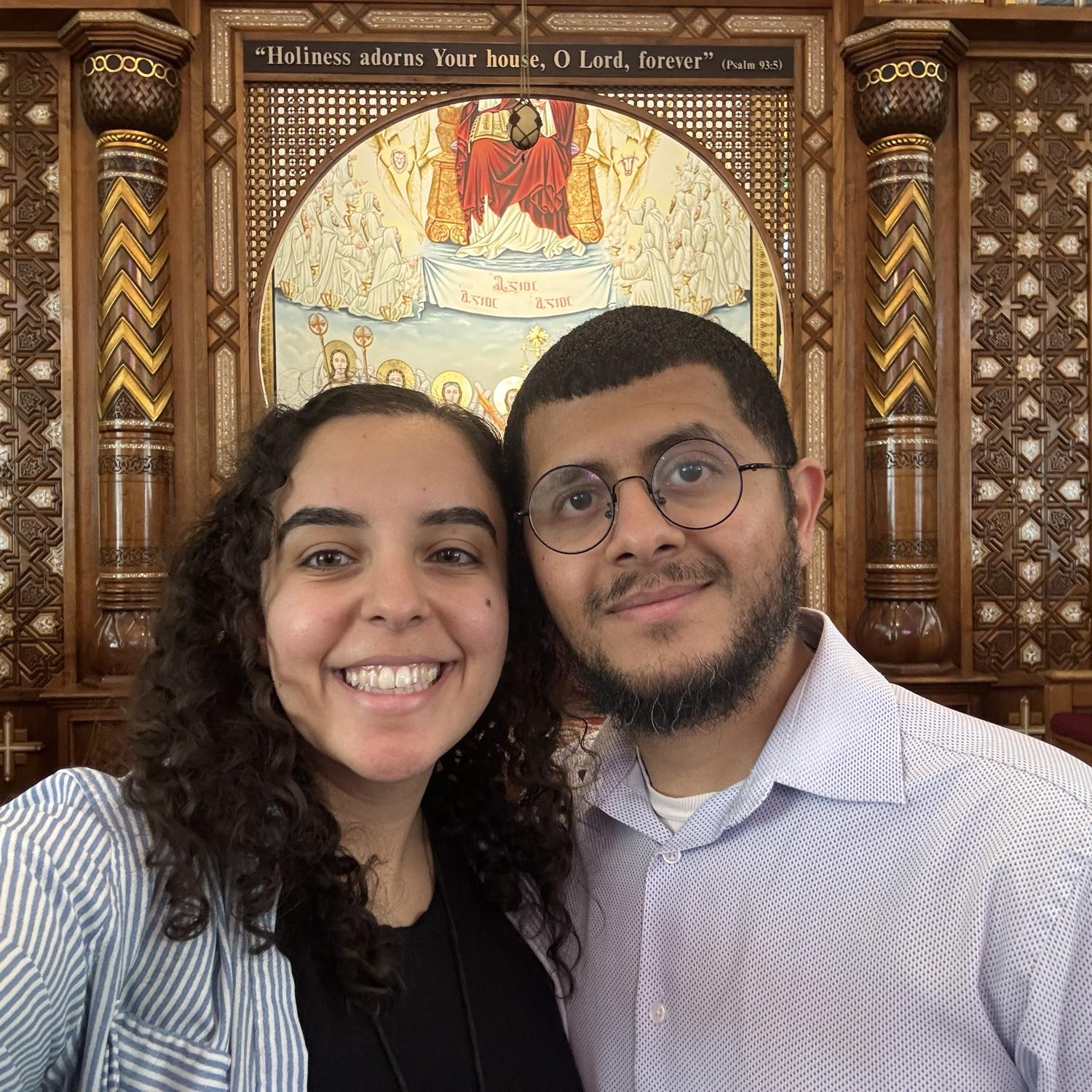 Us at church