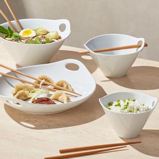 Kai Noodle Bowl with Chopsticks, Set of 4