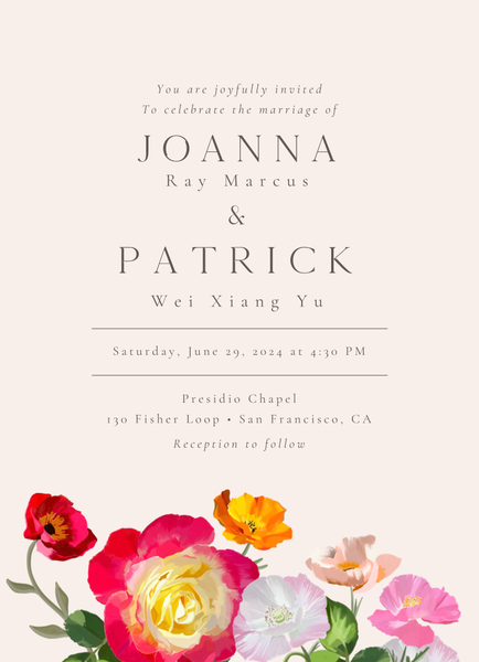 Leora Portrait | Linen | Zola Wedding Invitations