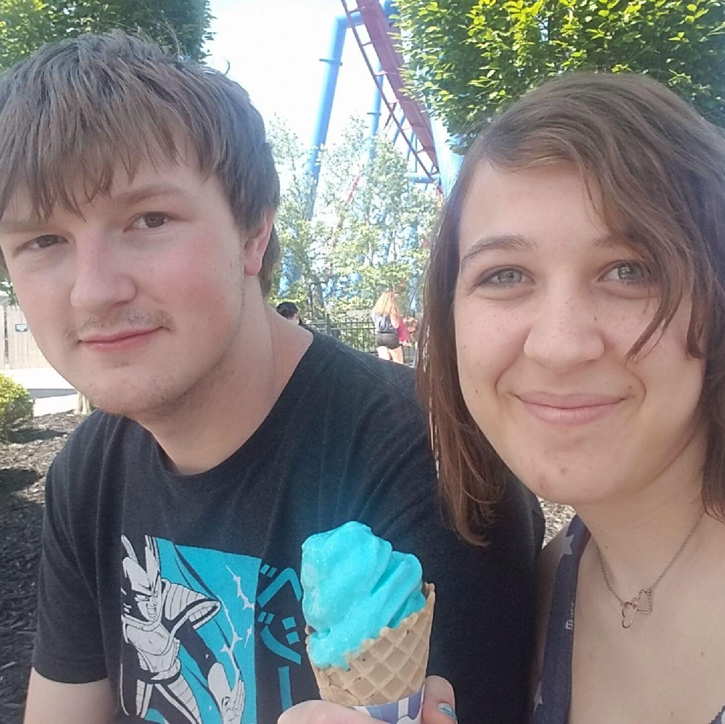 Kings Island Blue Ice Cream